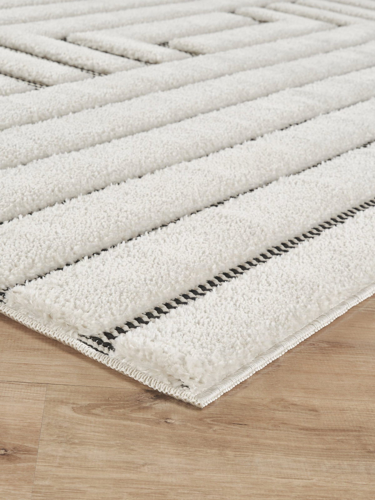 Freya Embossed Geometric Rug - Merge