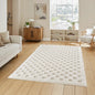 Freya Embossed Geometric Rug - Square