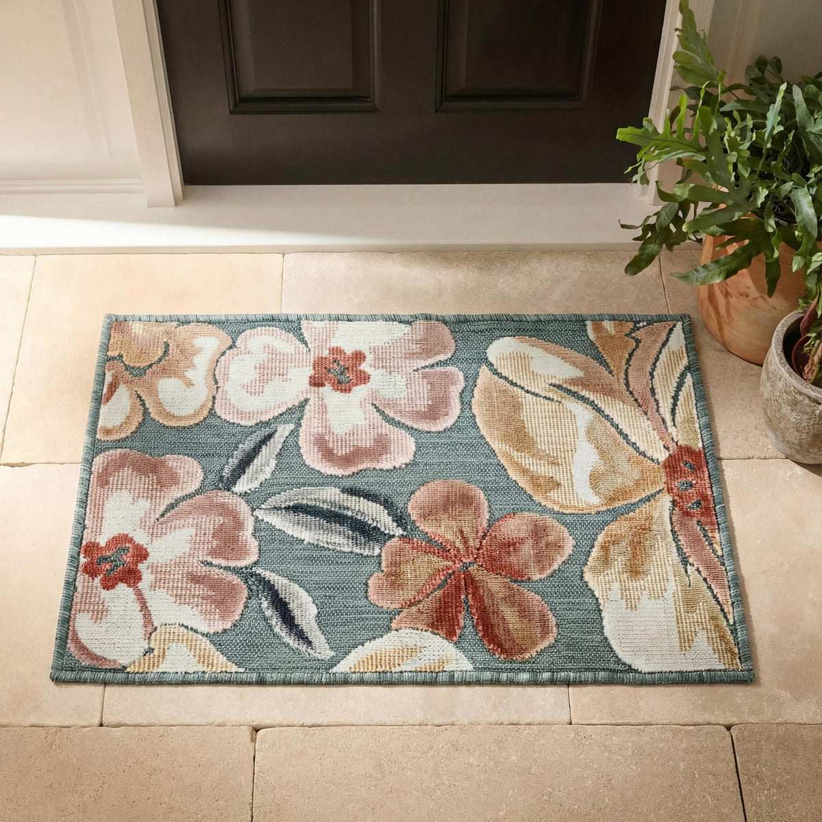 Gardenia Floral Rug - Jasmine