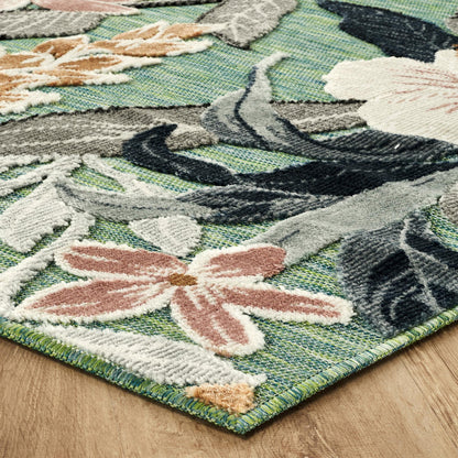 Gardenia Floral Rug - Lily