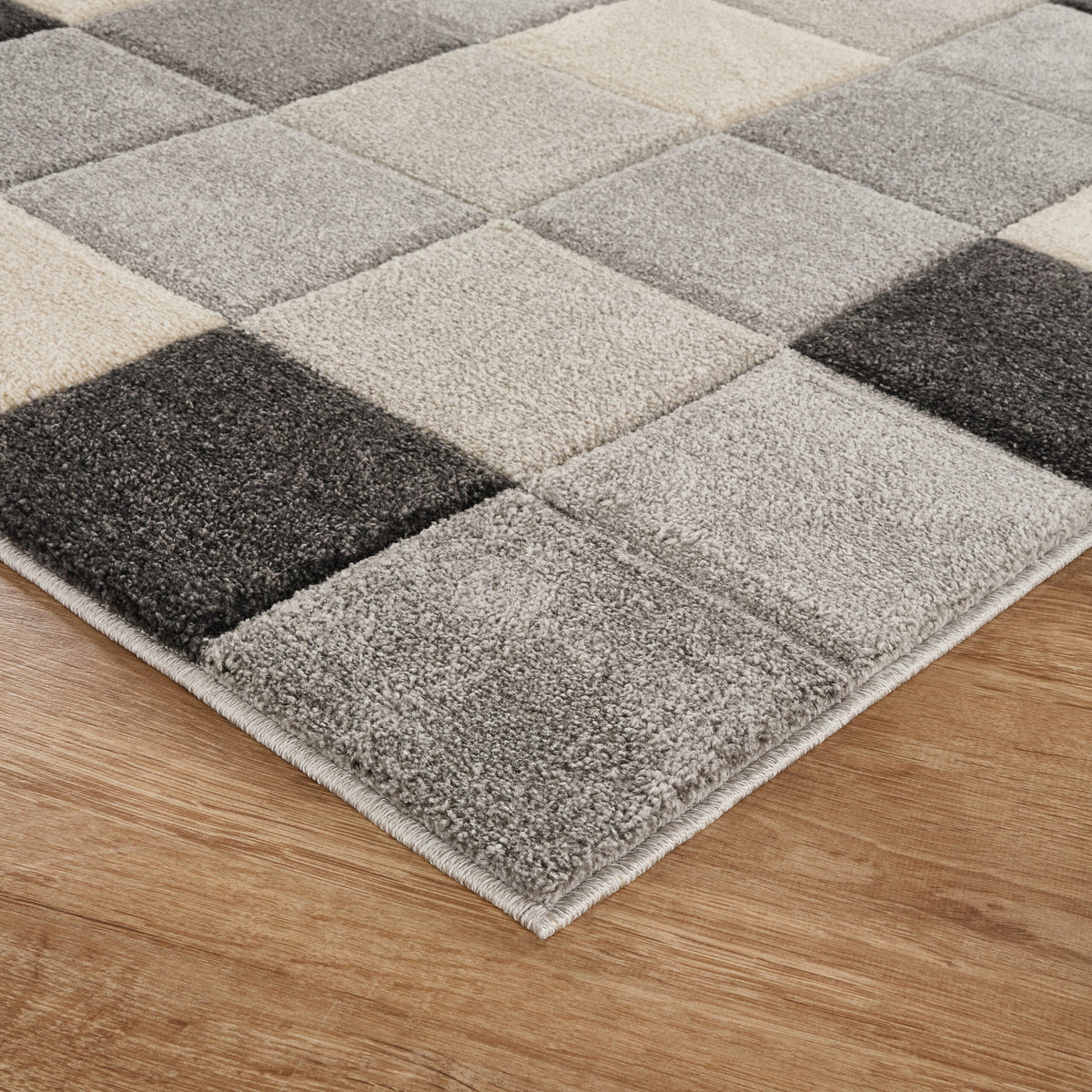 Santiago Carved Abstract Rug - Grid