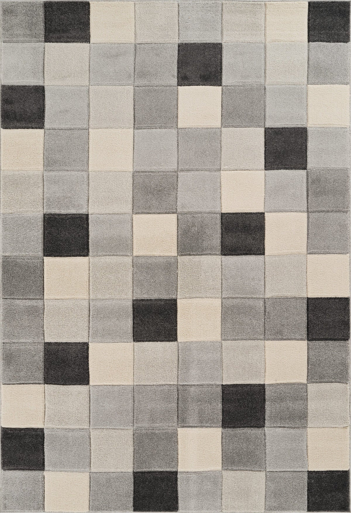 Santiago Carved Abstract Rug - Grid