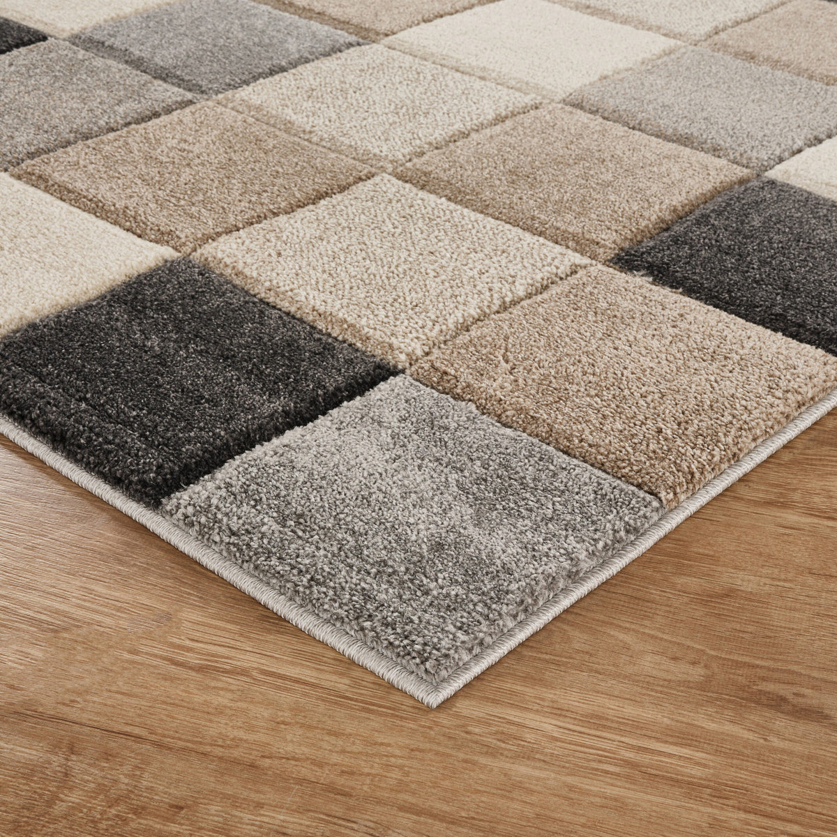 Santiago Carved Abstract Rug - Grid