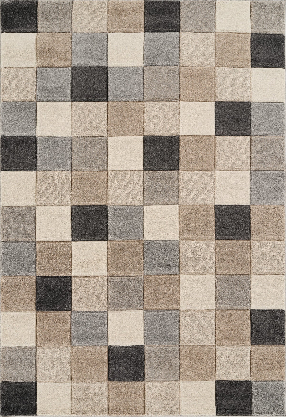Santiago Carved Abstract Rug - Grid