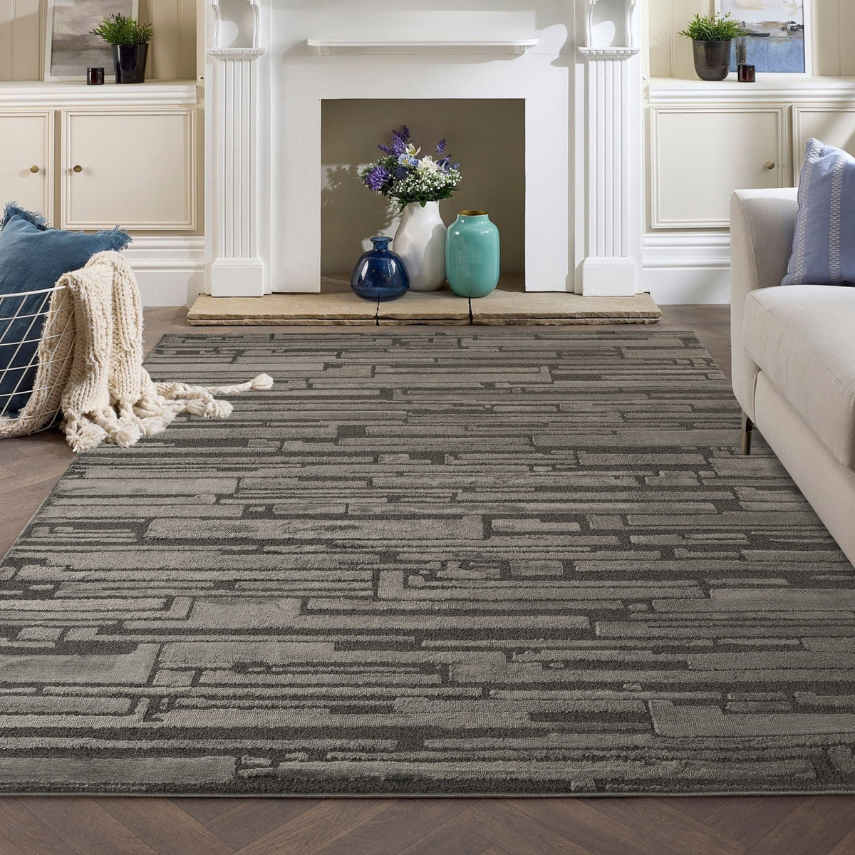 Hamilton Textured Rug - Block