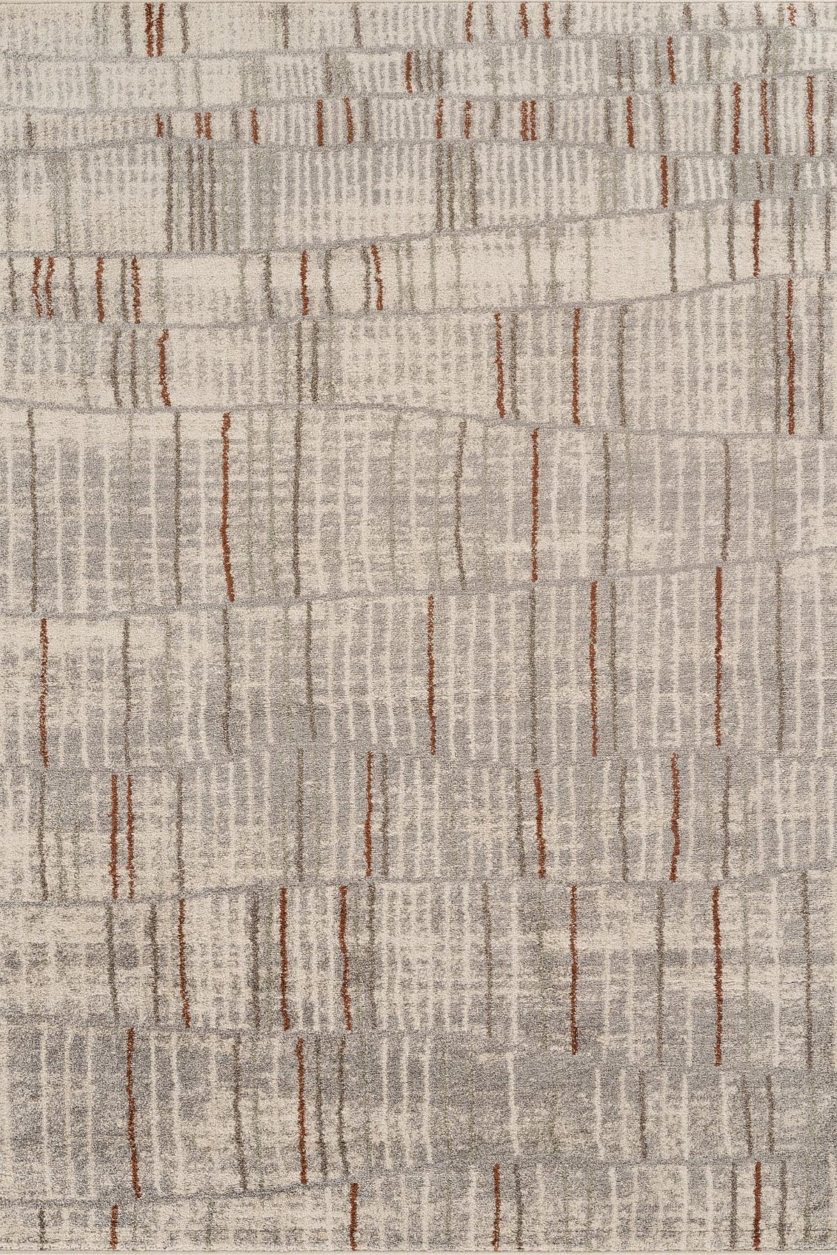 Rhodes Neutral Geometric Rug - Hatch