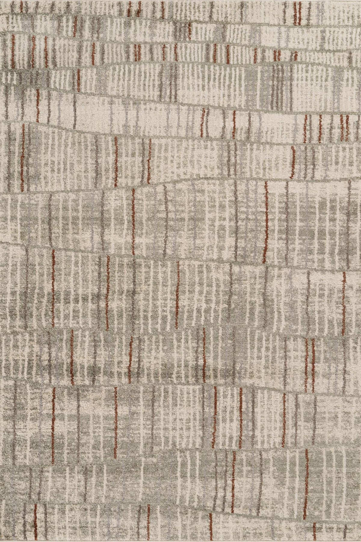 Rhodes Neutral Geometric Rug - Hatch