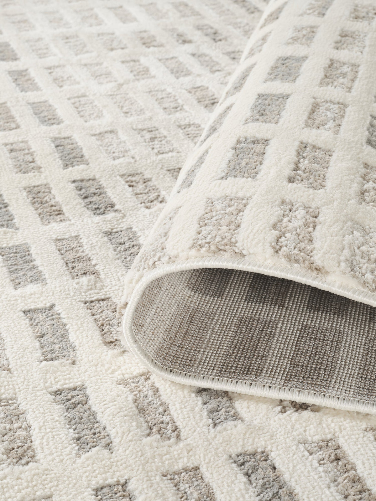 Mabel Contemporary Patterned Rug - Grid