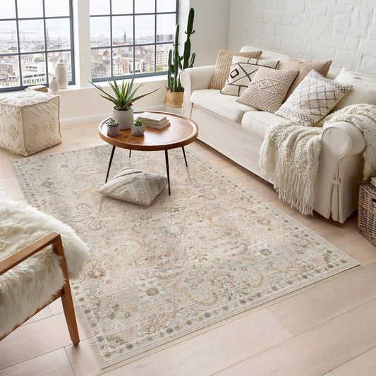 Maia Vintage Patterned Rug - Blossom