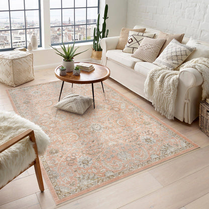 Maia Vintage Patterned Rug - Blossom