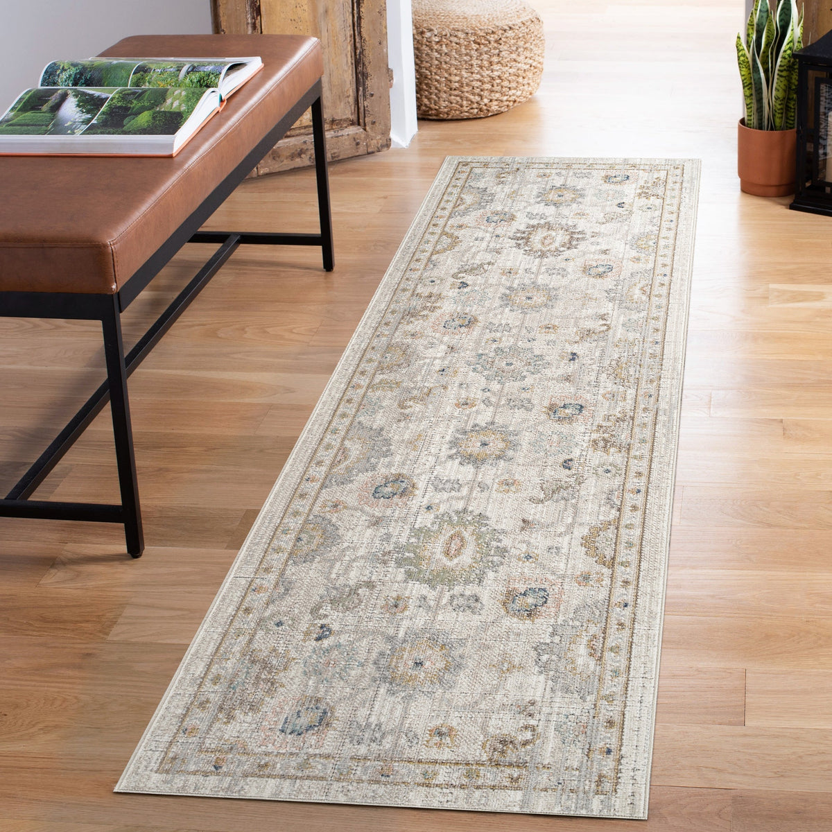 Maia Vintage Patterned Rug - Lagoon