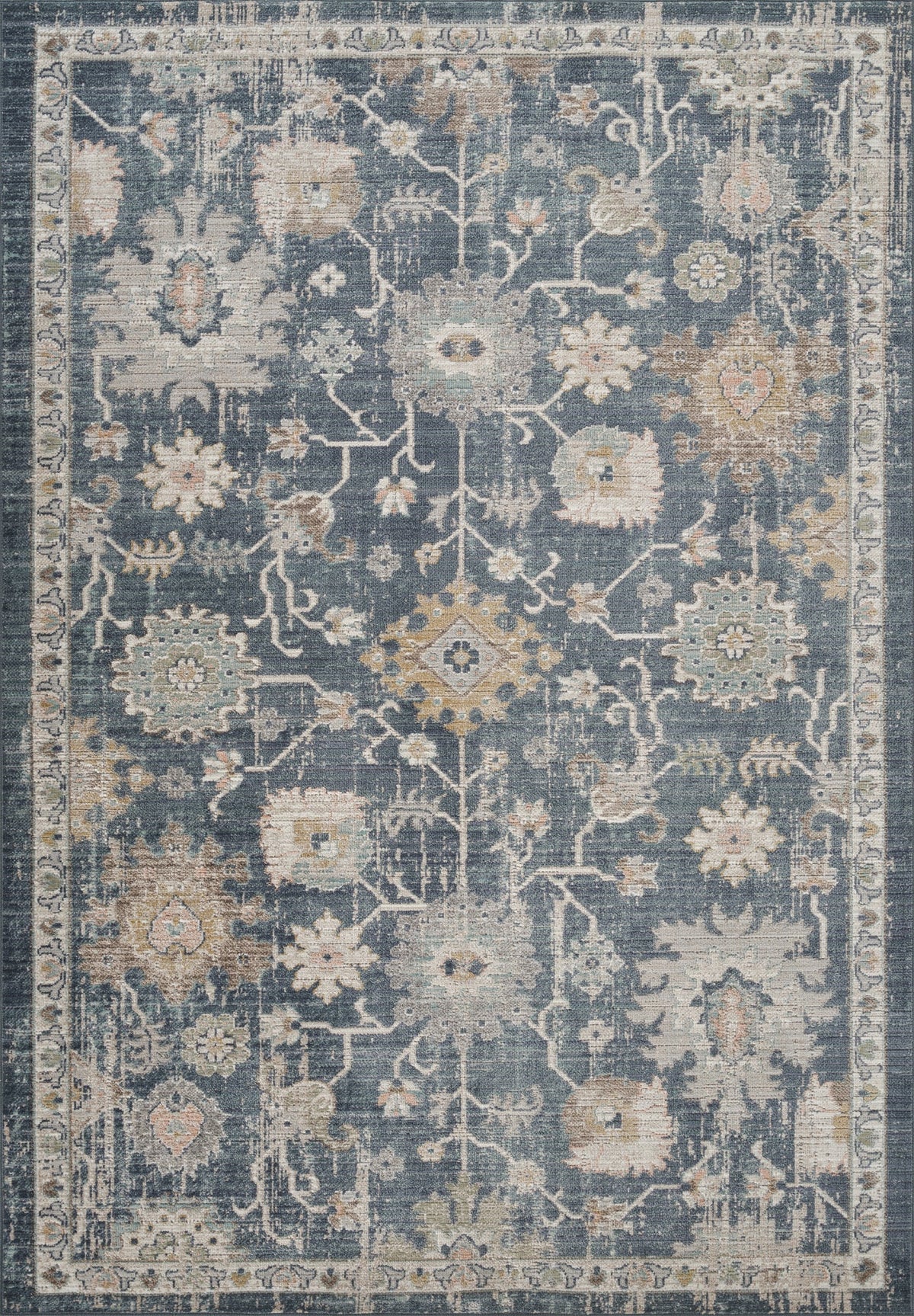 Maia Vintage Patterned Rug - Lagoon