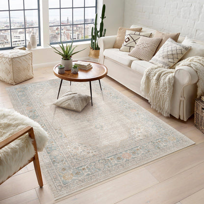 Maia Vintage Patterned Rug - Orchid