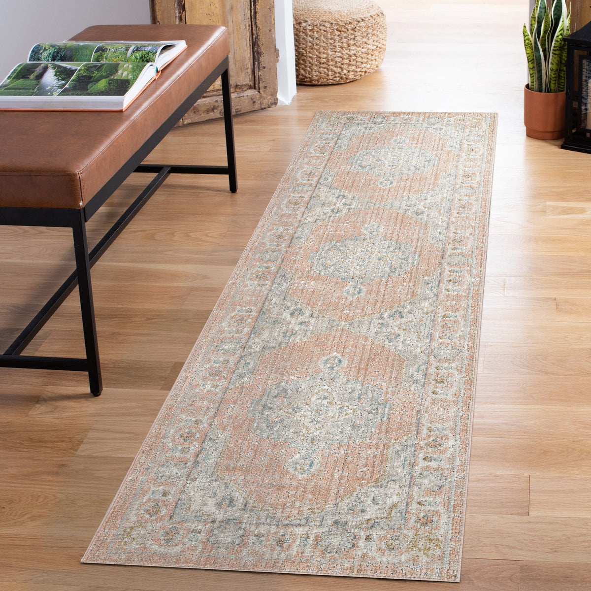 Maia Vintage Patterned Rug - Orchid
