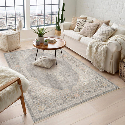 Maia Vintage Patterned Rug - Orchid