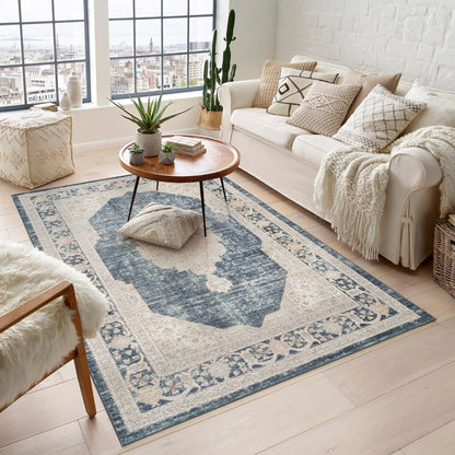 Maia Vintage Patterned Rug - Orchid