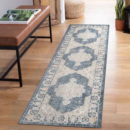 Maia Vintage Patterned Rug - Orchid