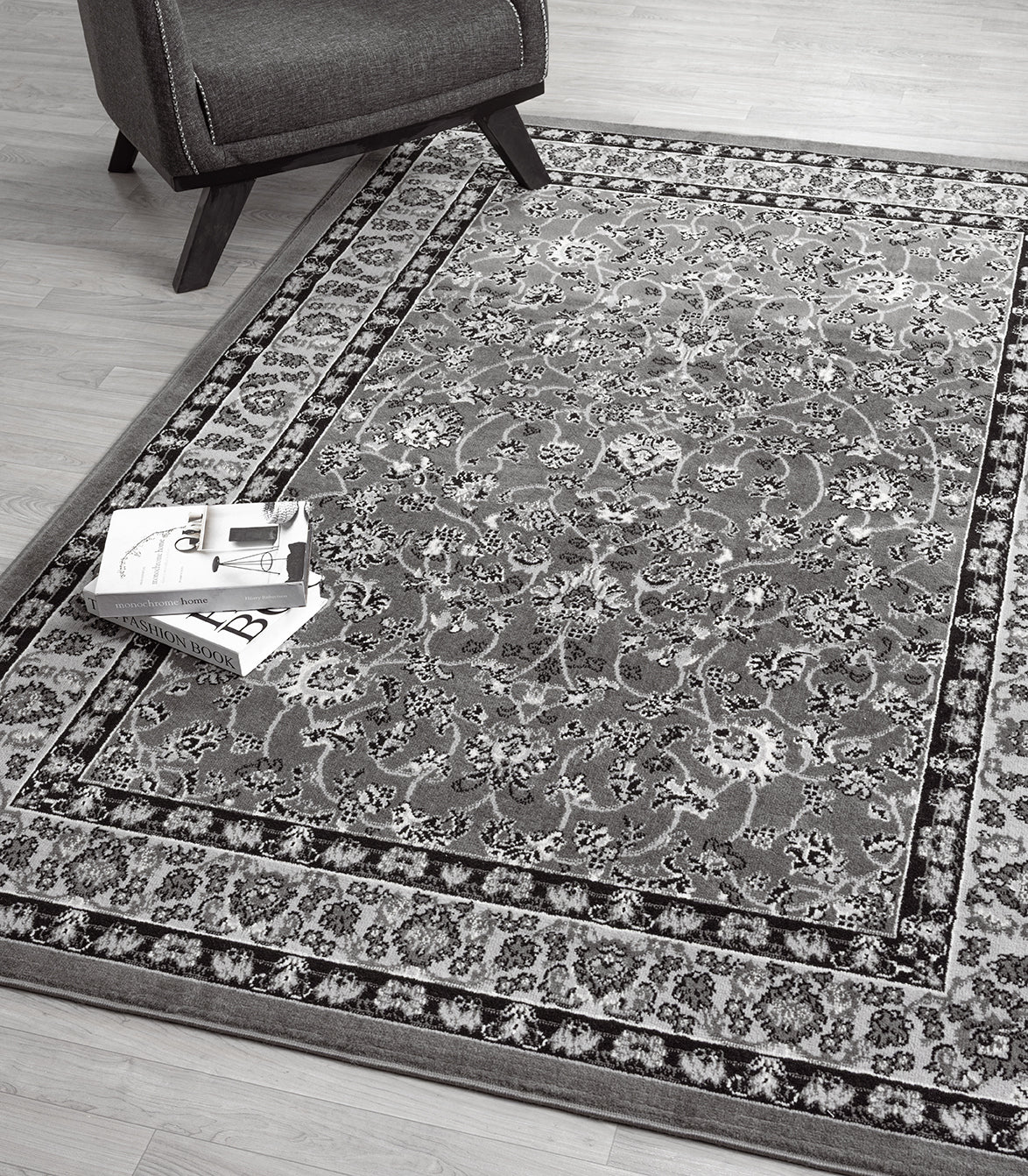 Obsidian Monochrome Rug - Classic