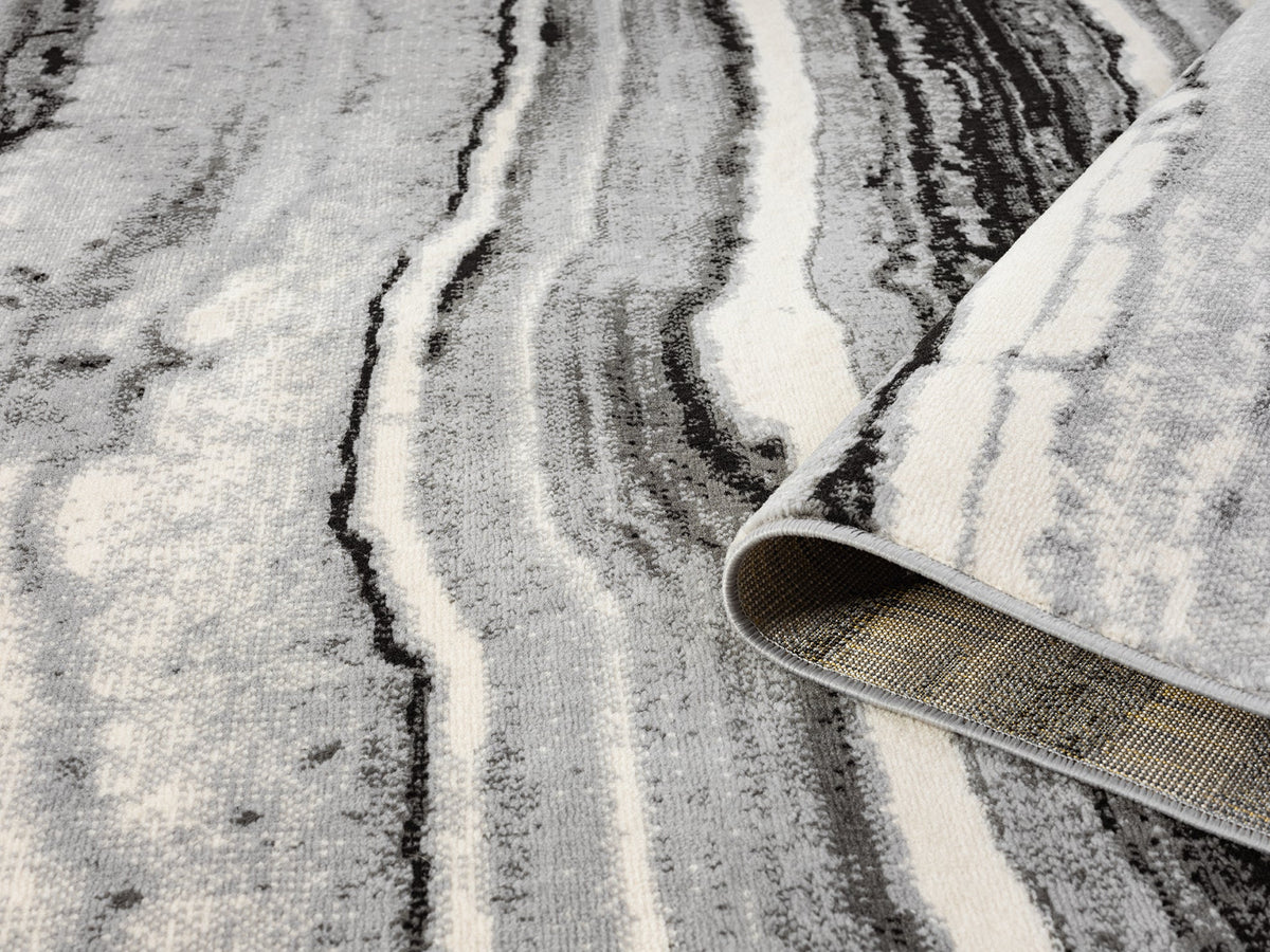 Obsidian Monochrome Rug - Coast