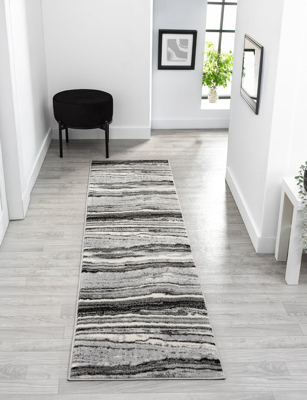 Obsidian Monochrome Rug - Coast