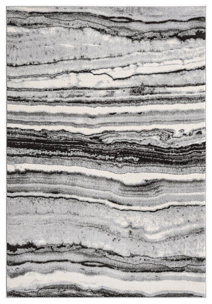 Obsidian Monochrome Rug - Coast