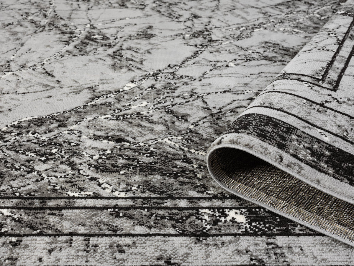 Obsidian Monochrome Rug - Frame