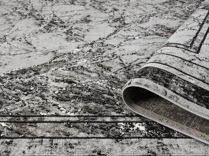 Obsidian Monochrome Rug - Frame