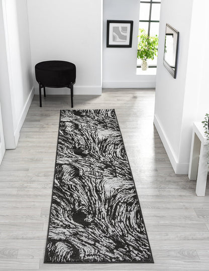 Obsidian Monochrome Rug - Whirlpool
