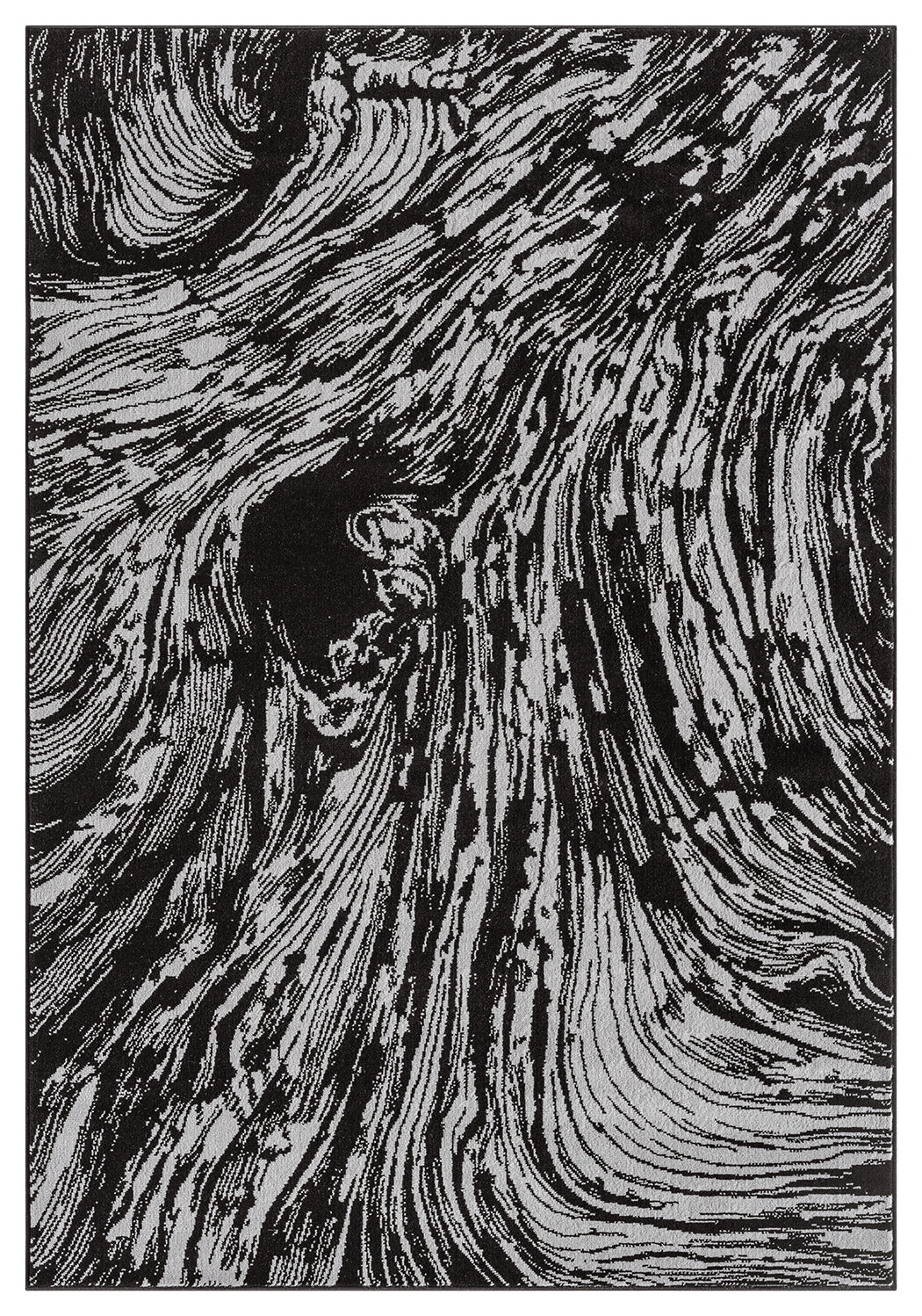 Obsidian Monochrome Rug - Whirlpool