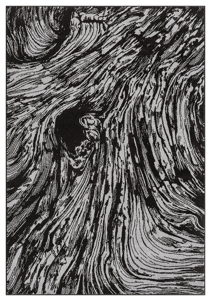 Obsidian Monochrome Rug - Whirlpool