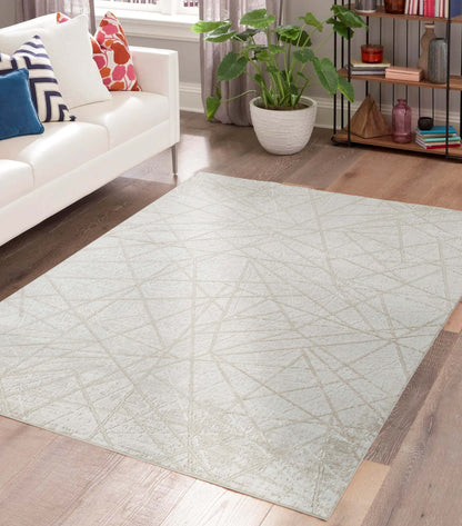 Perla Metallic Abstract Rug - Axis