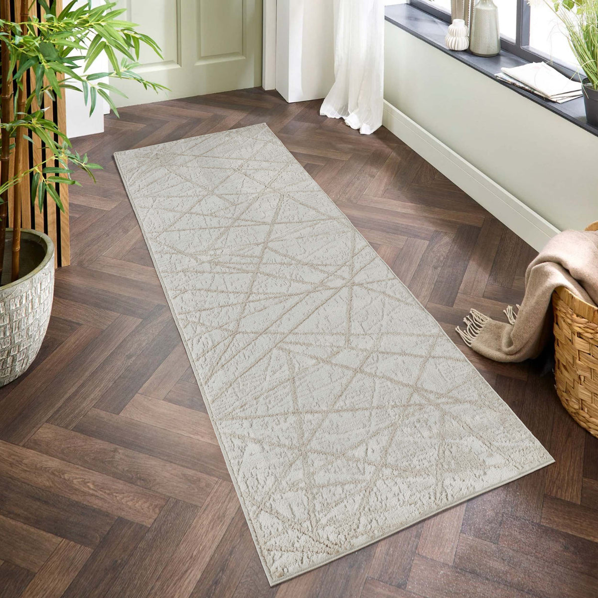 Perla Metallic Abstract Rug - Axis