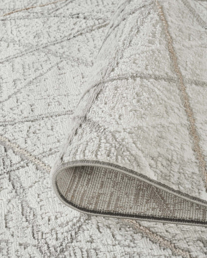 Perla Metallic Abstract Rug - Axis