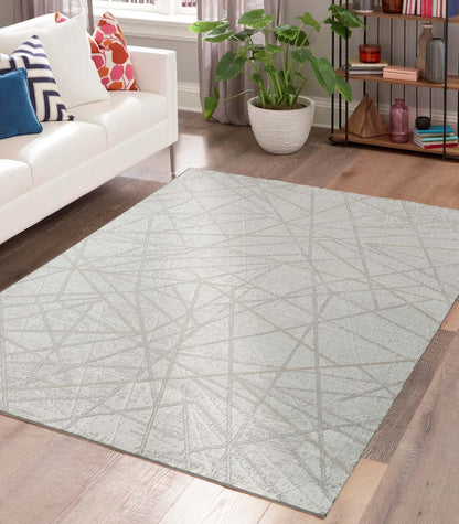 Perla Metallic Abstract Rug - Axis