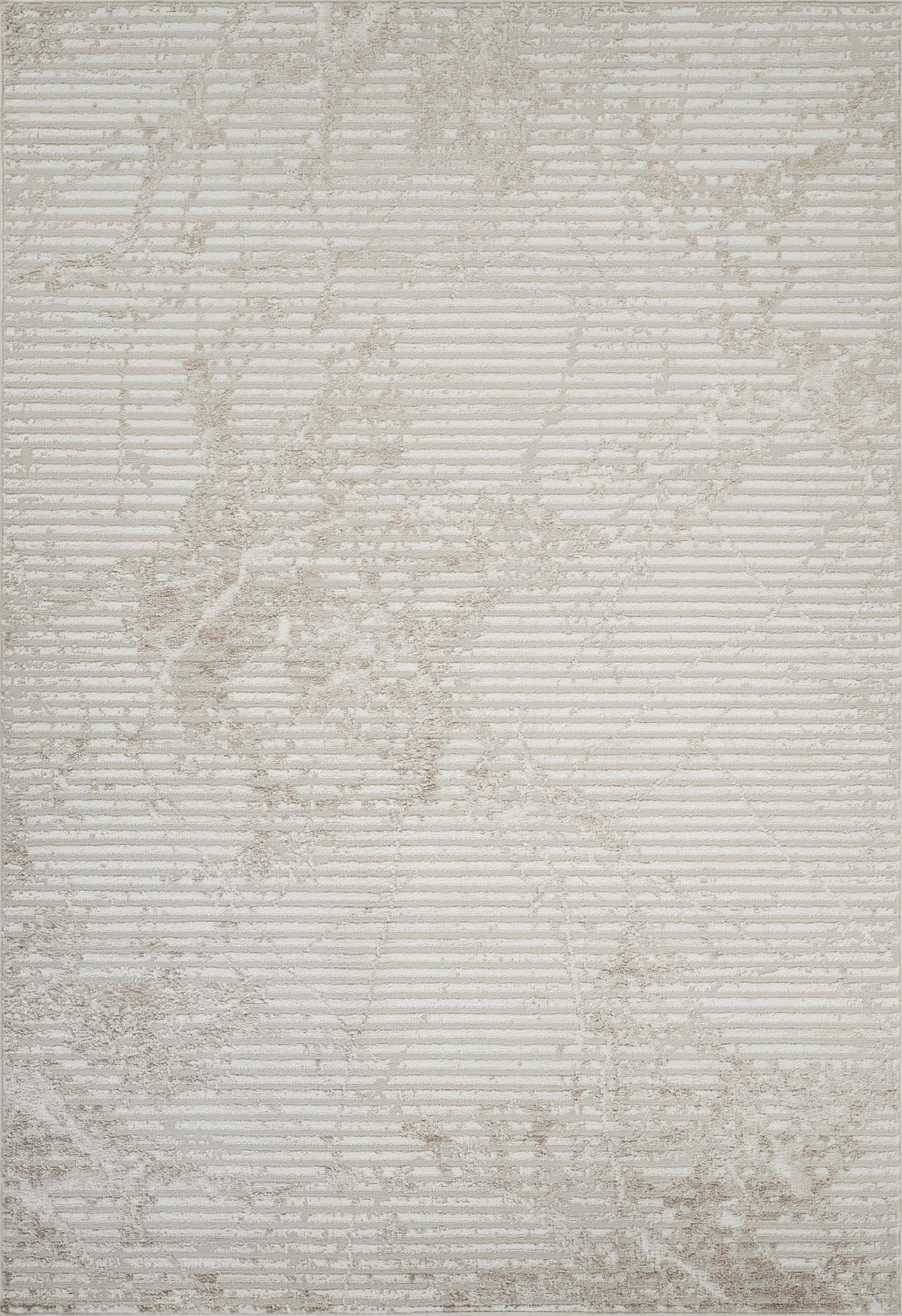 Perla Metallic Abstract Rug - Molten