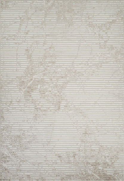 Perla Metallic Abstract Rug - Molten