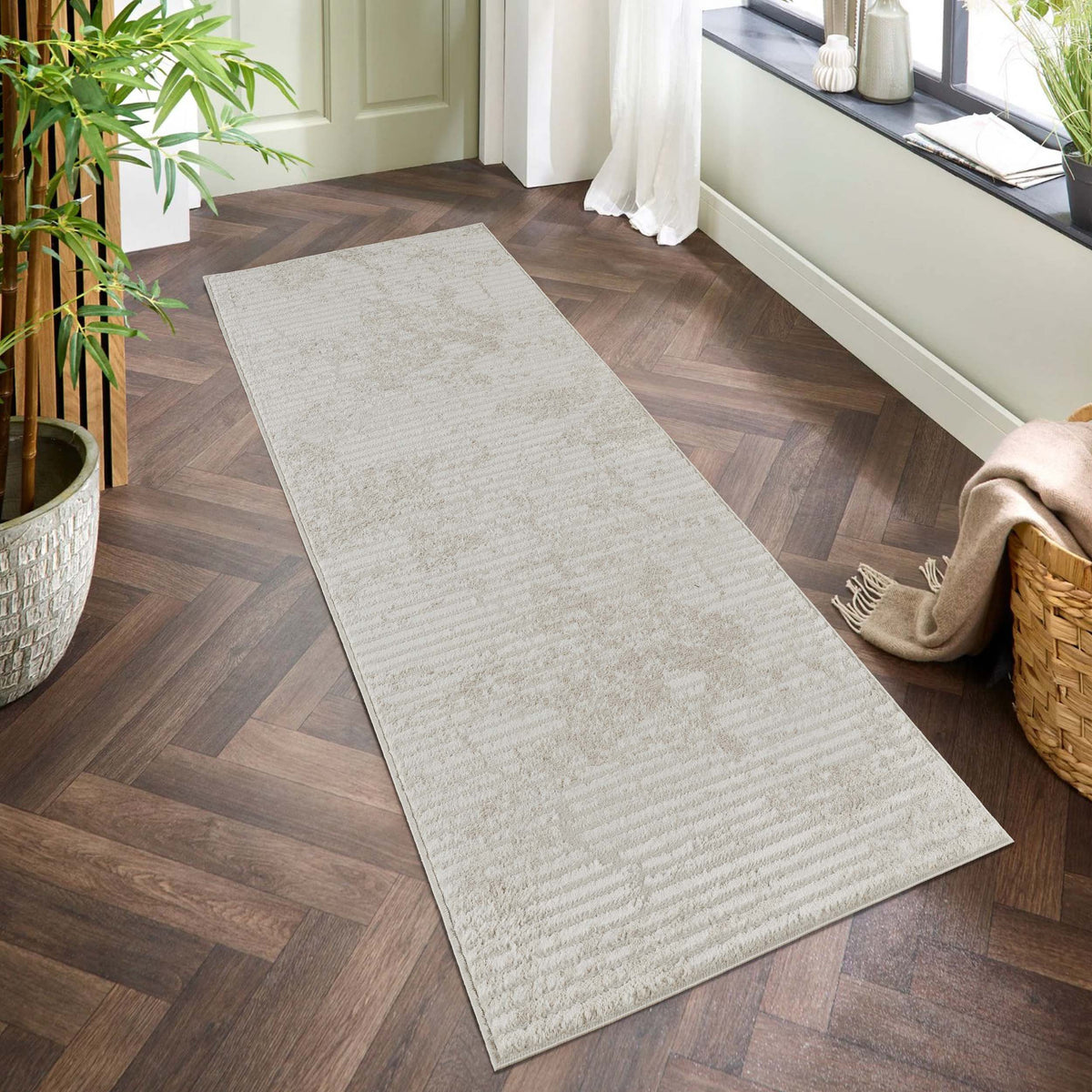 Perla Metallic Abstract Rug - Molten