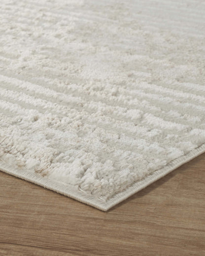 Perla Metallic Abstract Rug - Molten