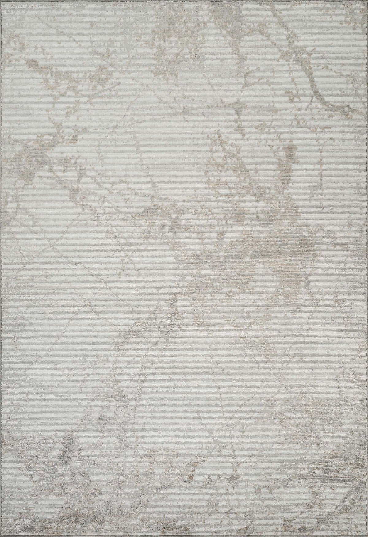 Perla Metallic Abstract Rug - Molten