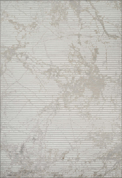 Perla Metallic Abstract Rug - Molten