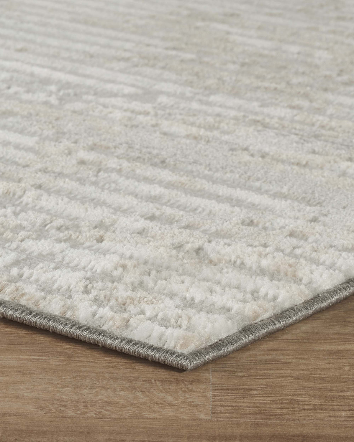 Perla Metallic Abstract Rug - Molten