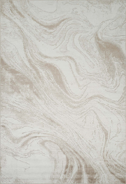 Perla Metallic Abstract Rug - Resin