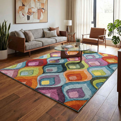 Rainbow Carved Rug - Ogee