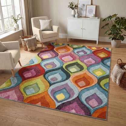 Rainbow Carved Rug - Ogee