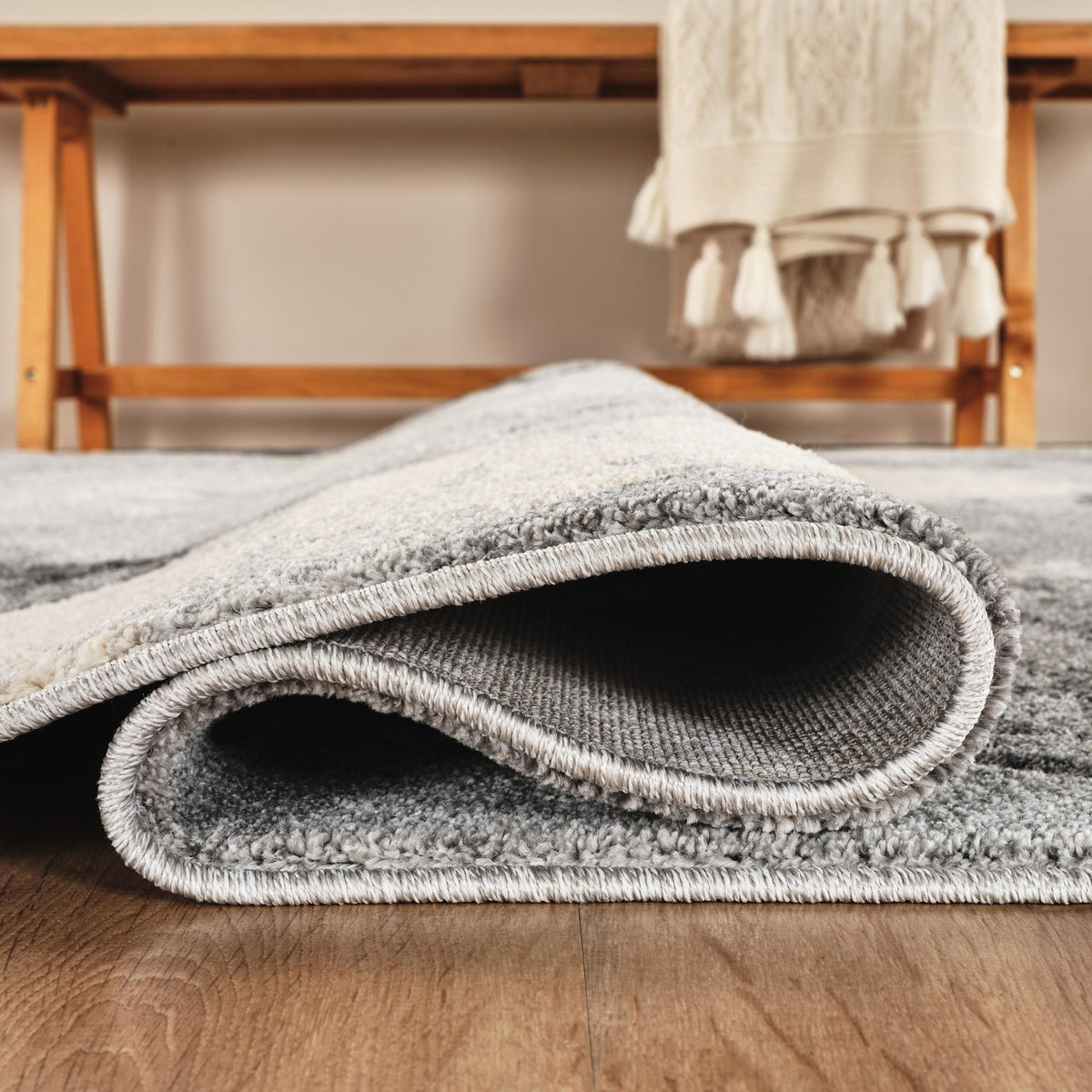 Santiago Carved Abstract Rug - Blend