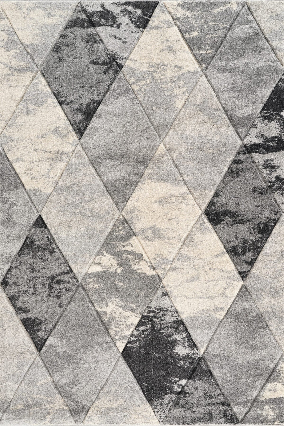 Santiago Carved Abstract Rug - Blend
