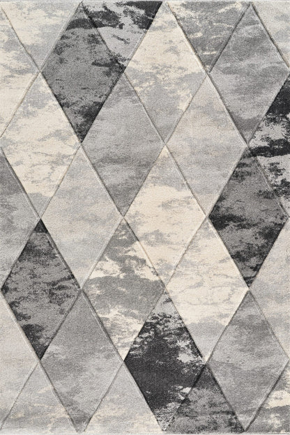 Santiago Carved Abstract Rug - Blend
