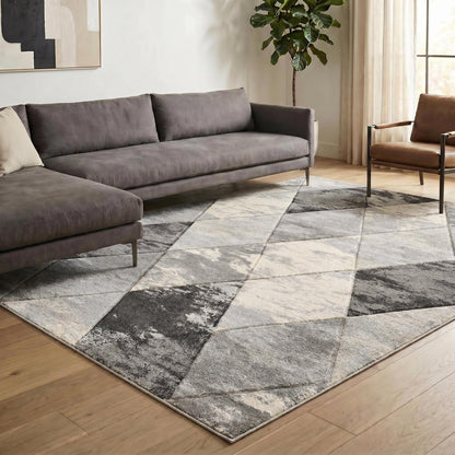 Santiago Carved Abstract Rug - Blend