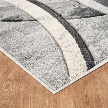 Santiago Carved Abstract Rug - Curve