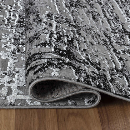 Serenity Metallic Abstract Rug - Lines